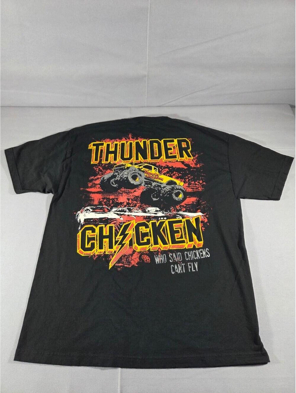 Thunder Chicken Monster Truck T Shirt Mens XL Logo graphic
